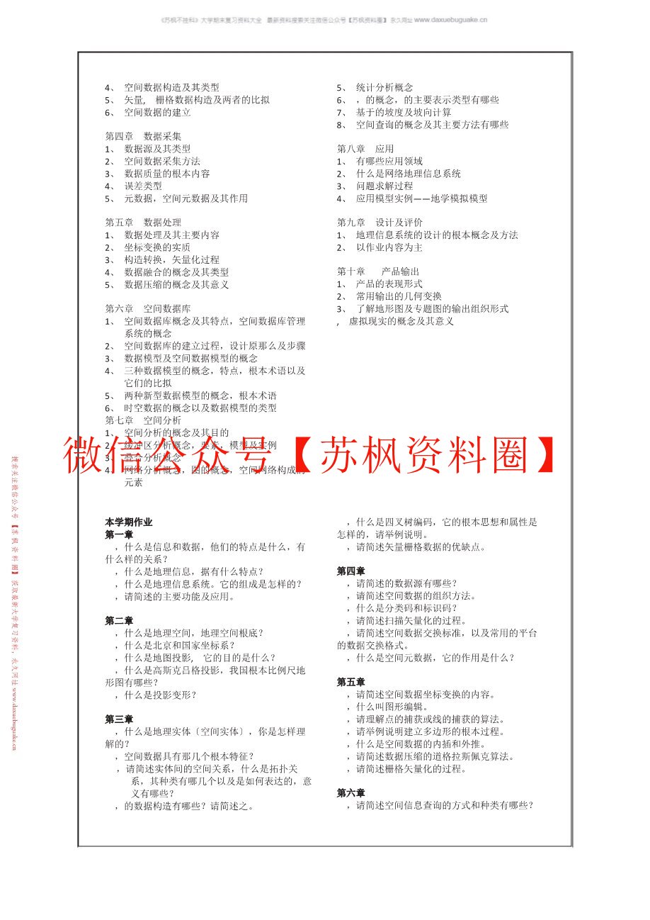 地理信息科学导论