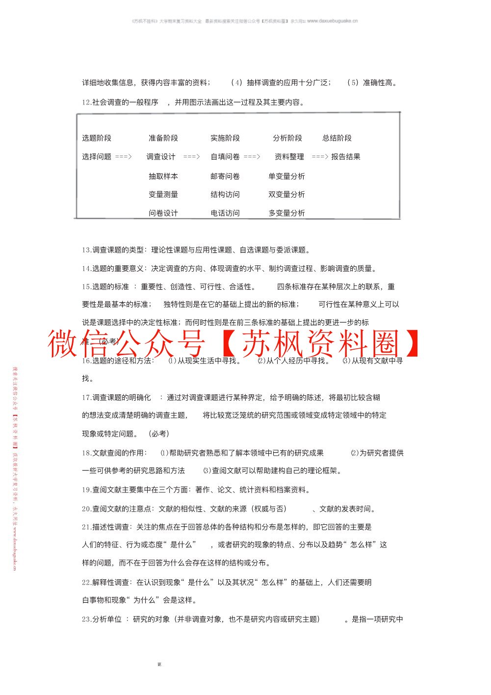 现代社会调查方法