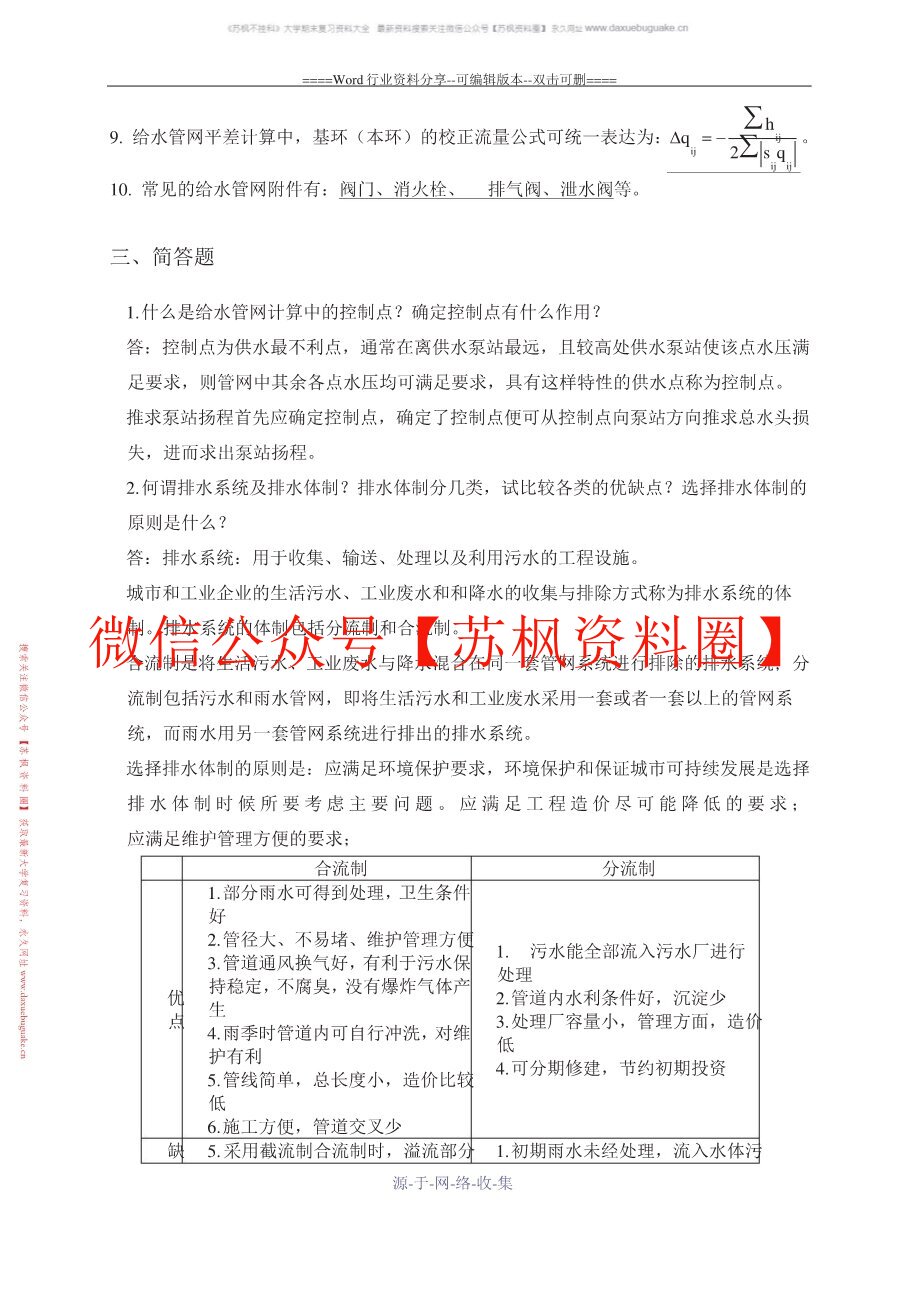 排水管网