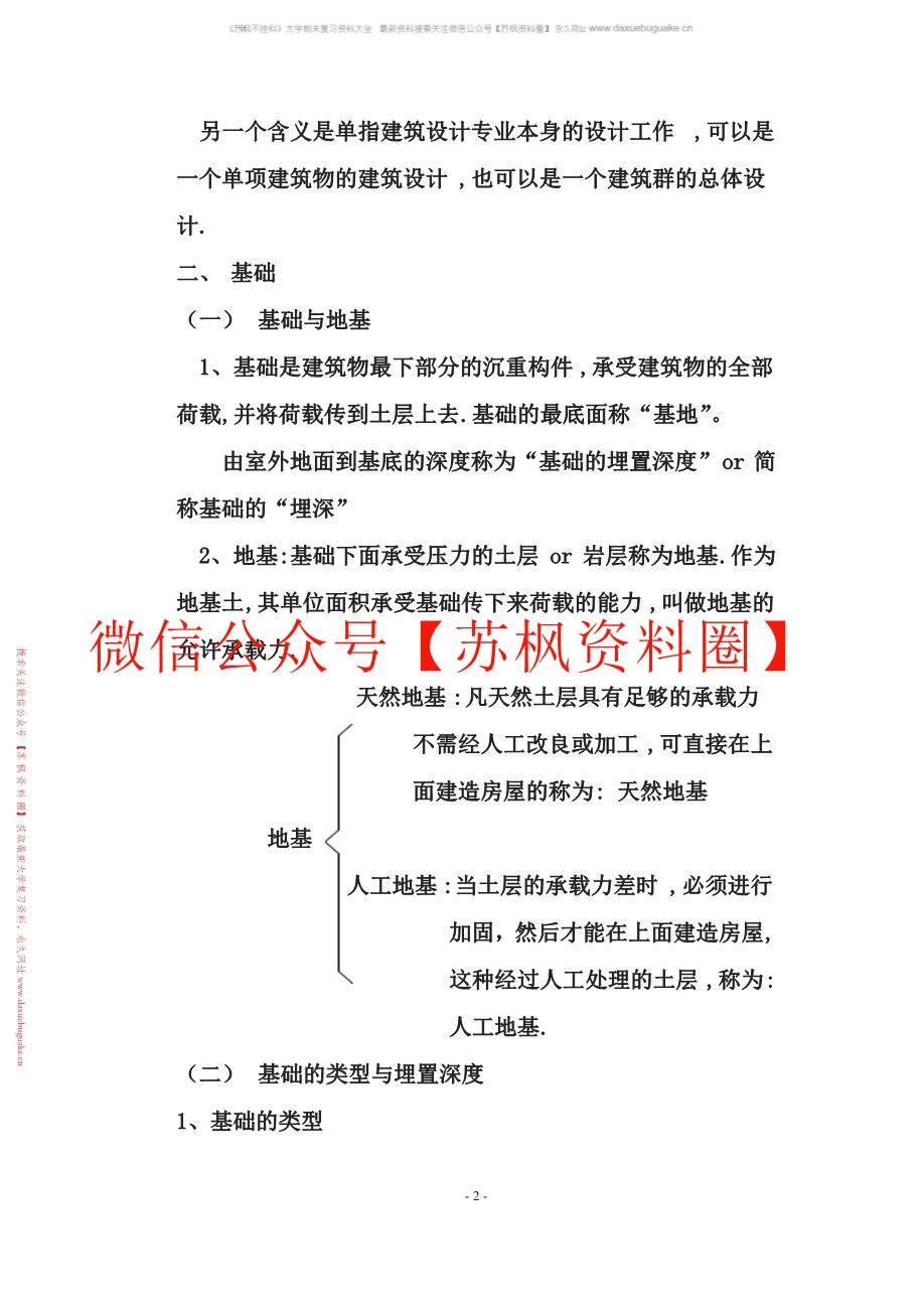 土建工程基础