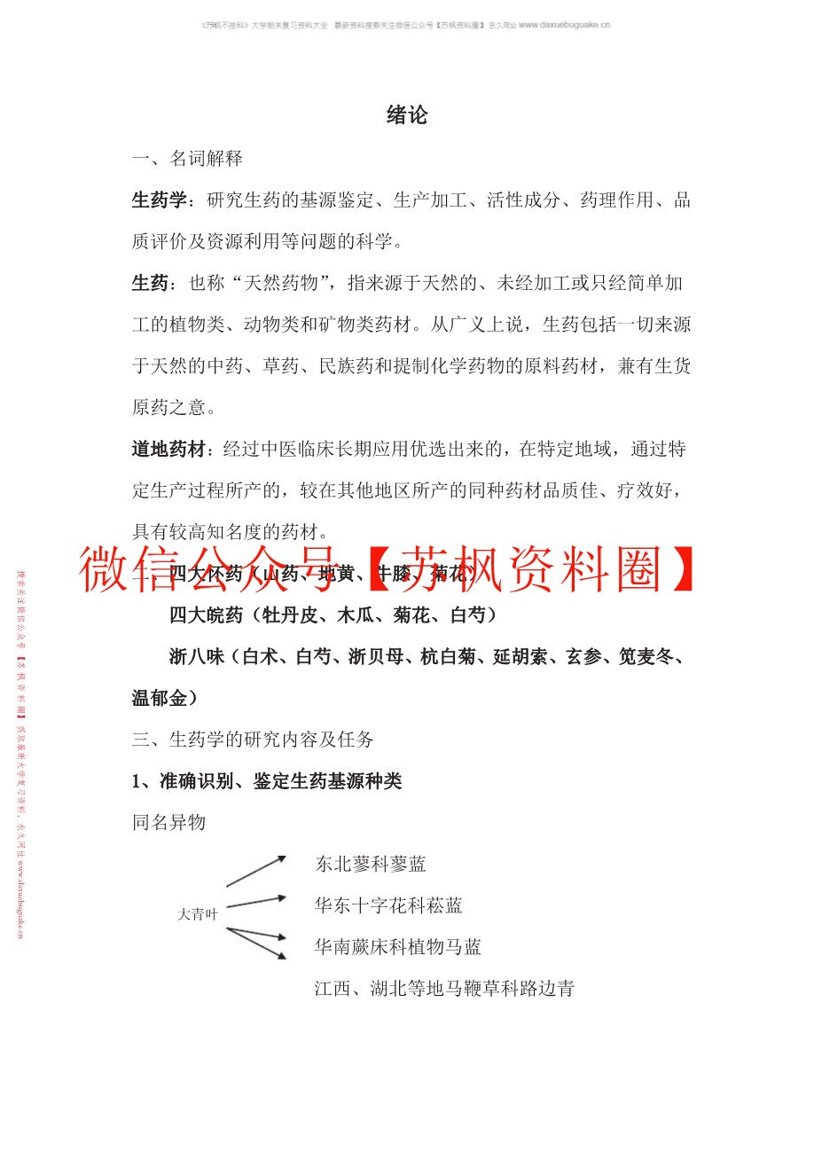 生药学