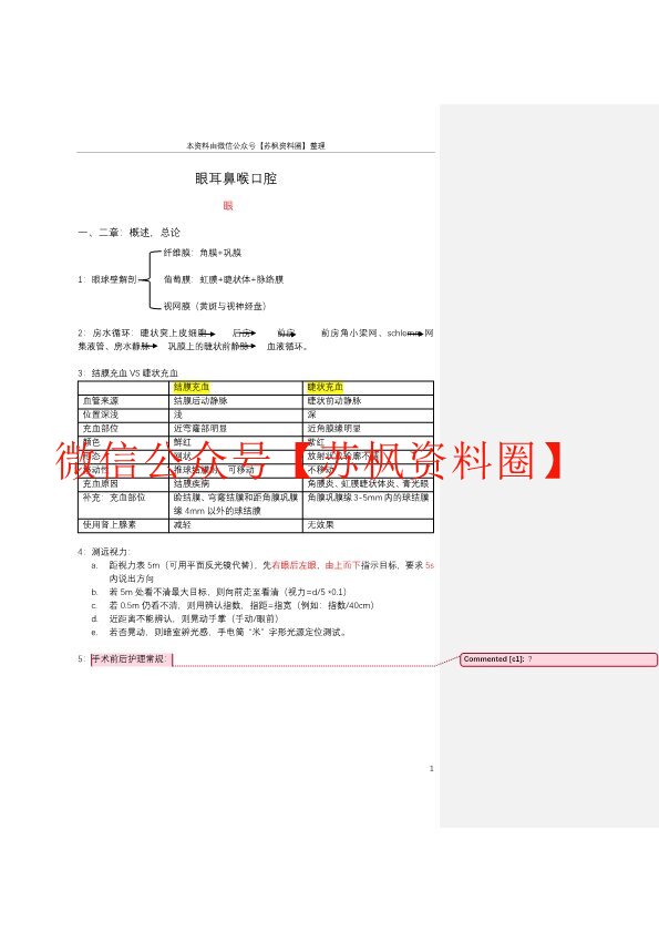 眼耳鼻咽喉口腔科护理学