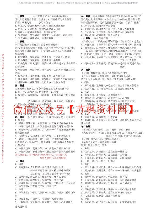 中医内科学