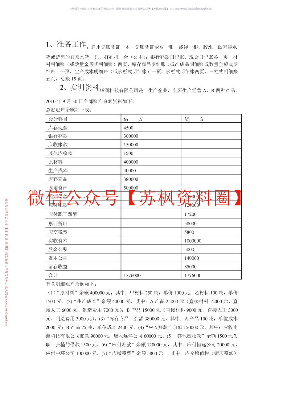 会计实训