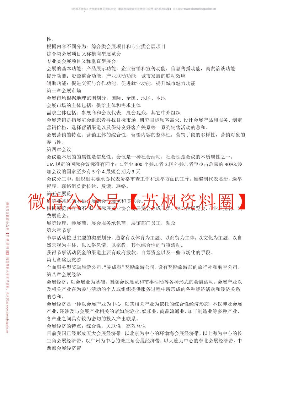 会展概论