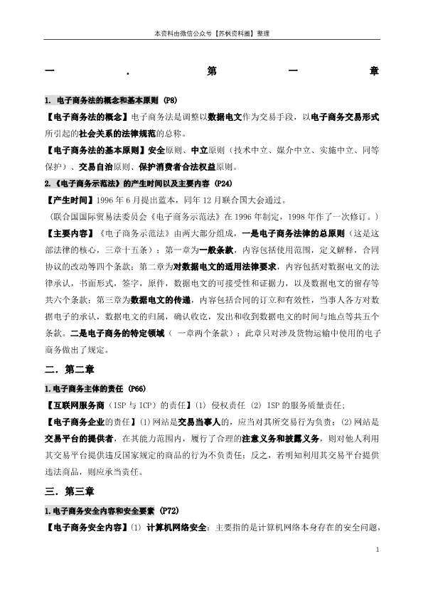 电子商务法