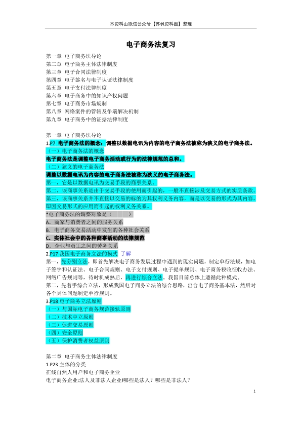 电子商务法